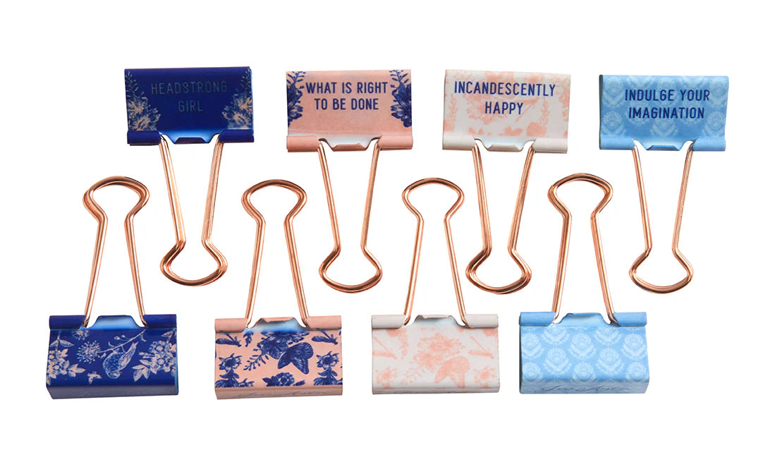 Jane Austen Binder Clips