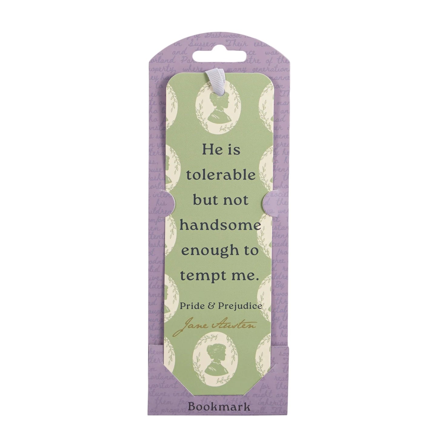 Jane Austen Bookmark Paper - He is Tolerable