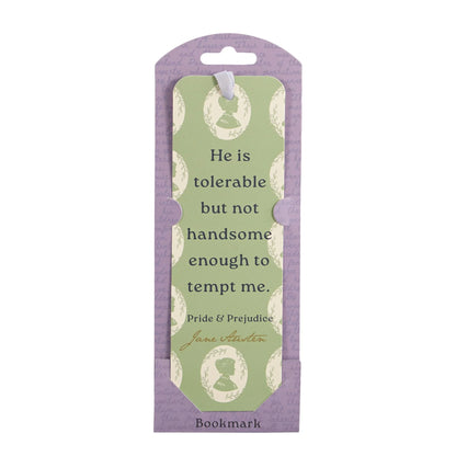 Jane Austen Bookmark Paper - He is Tolerable