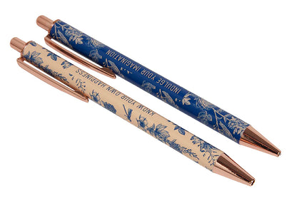 Jane Austen Floral Pen & Pencil Set 