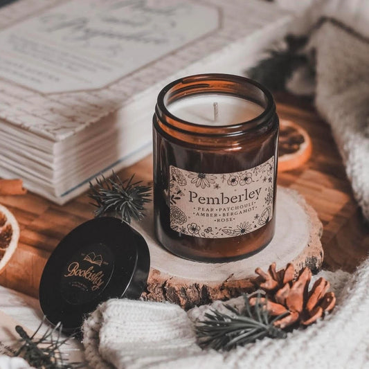 Jane Austen Pemberley Candle -  Pear - Patchouli - Amber - Bergamont- Rose