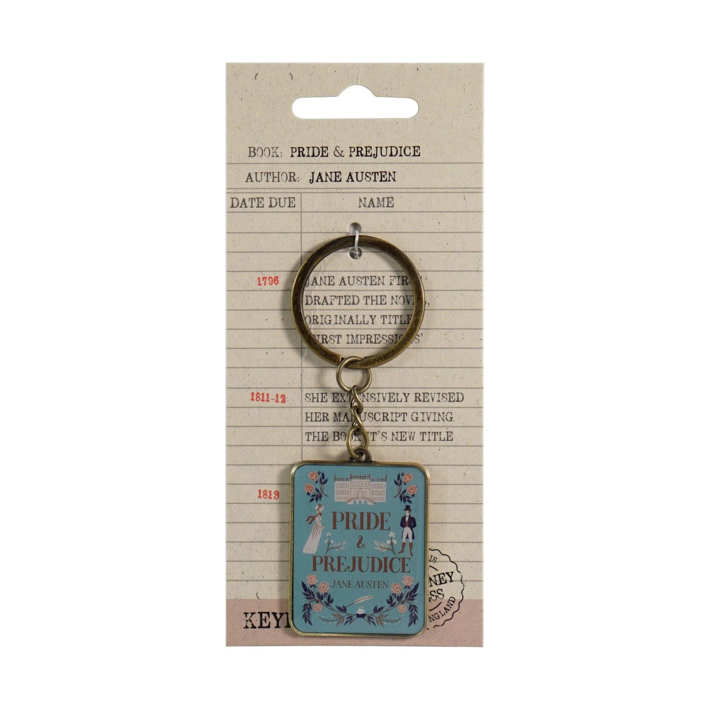 Jane Austen Pride and Prejudice Keychain
