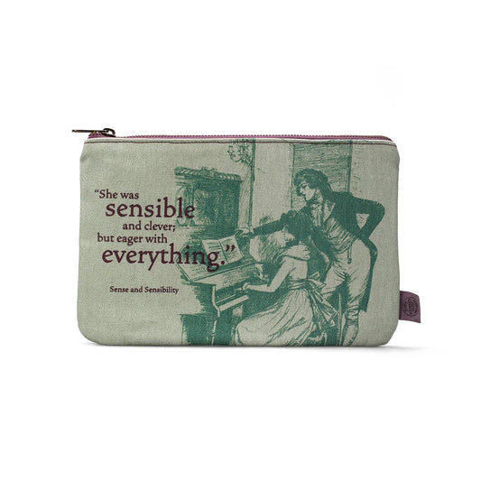 Jane Austen  Sense and Sensibility Fabric Pouch
