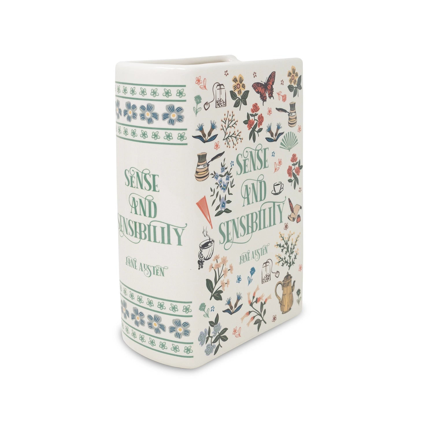 Jane Austen Sense and Sensibility Large Book Vase