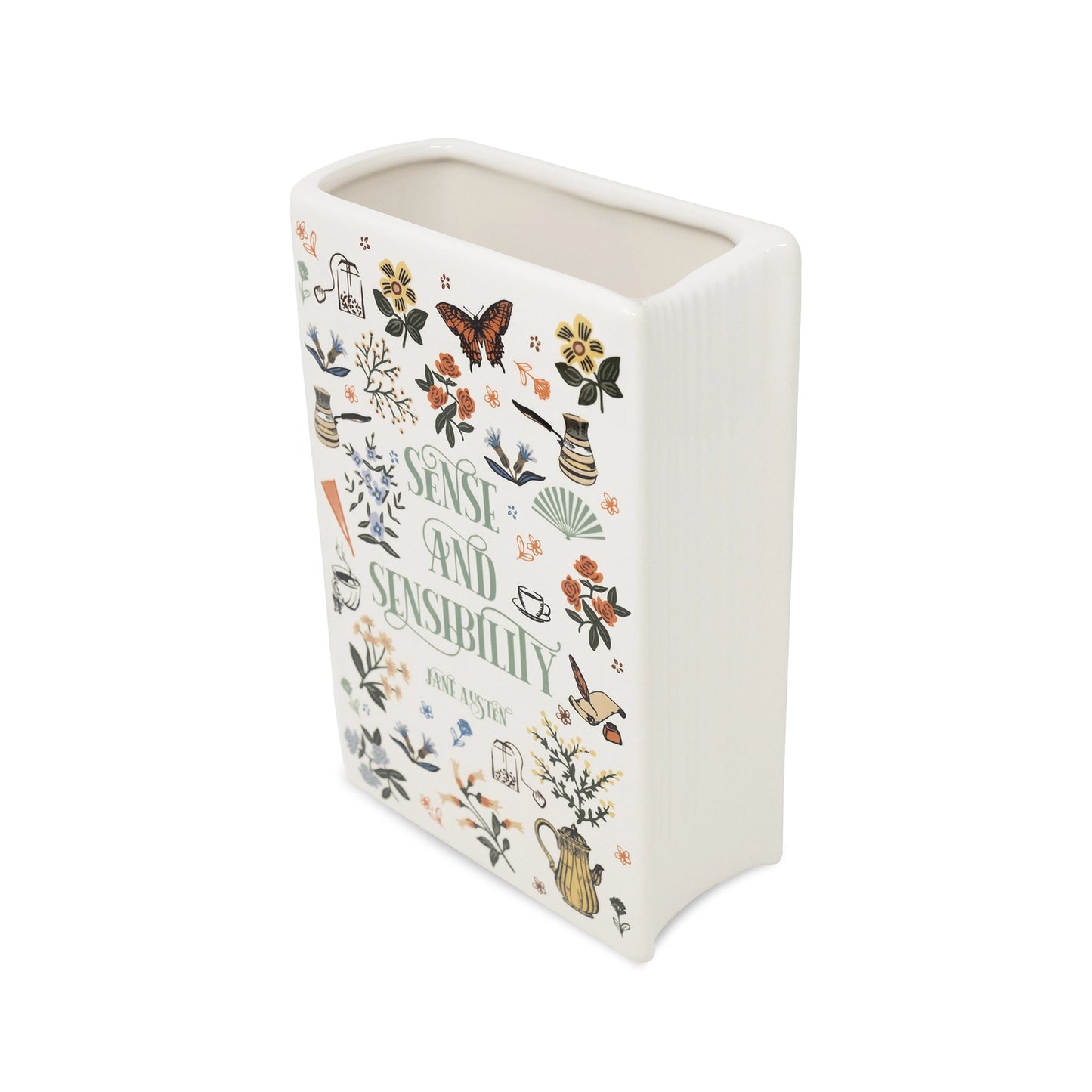 Jane Austen Sense and Sensibility Large Book Vase