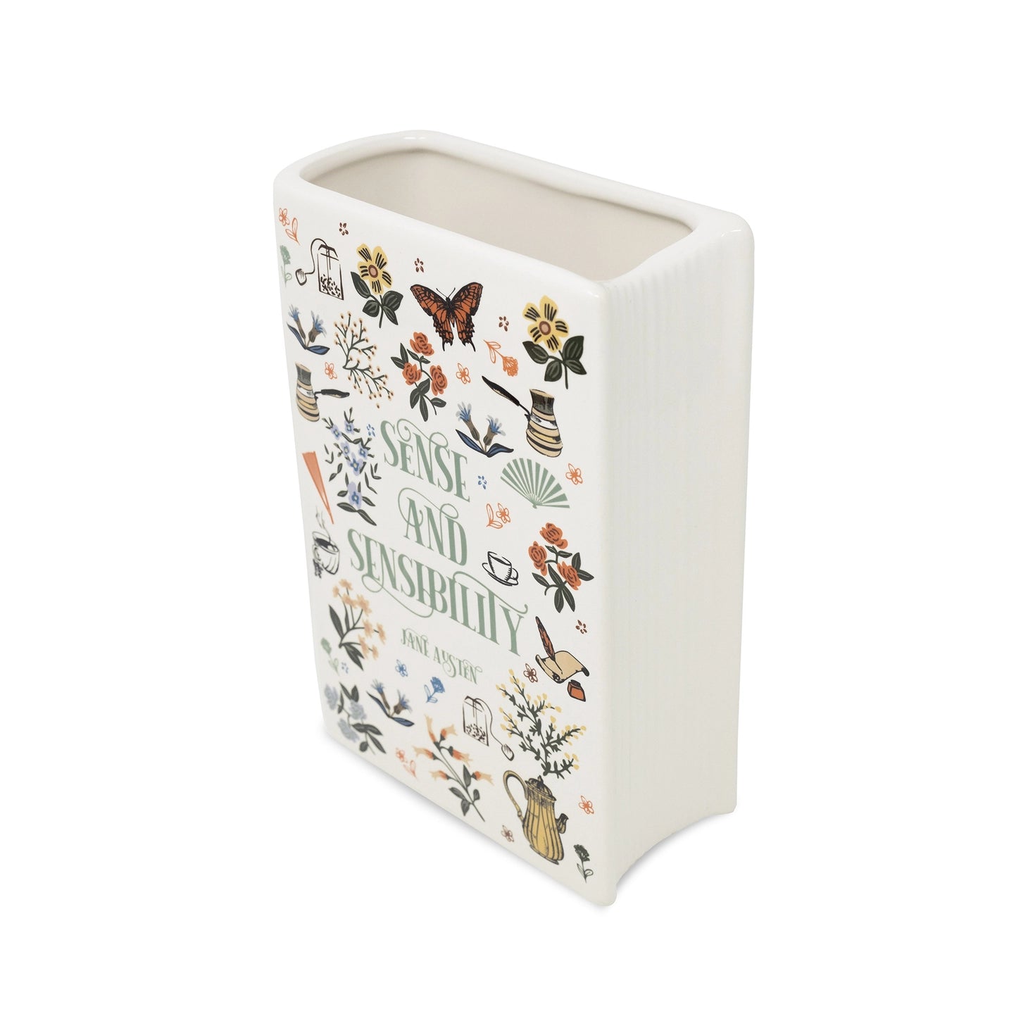 Jane Austen Sense and Sensibility Large Book Vase