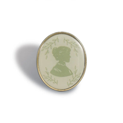 Jane Austen Silhouette Pin Badge
