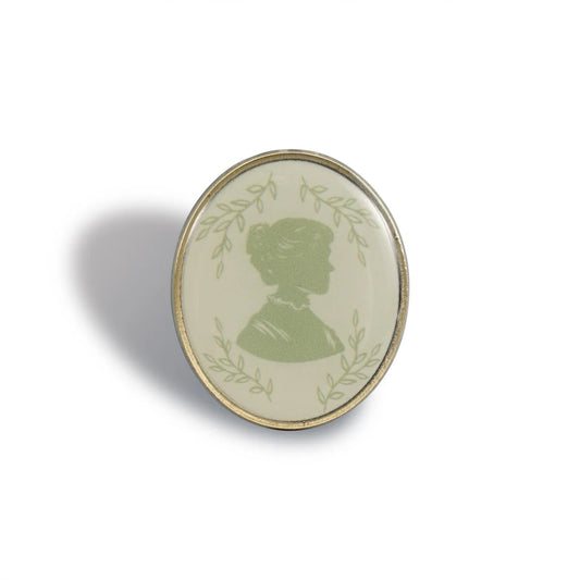 Jane Austen Silhouette Pin Badge