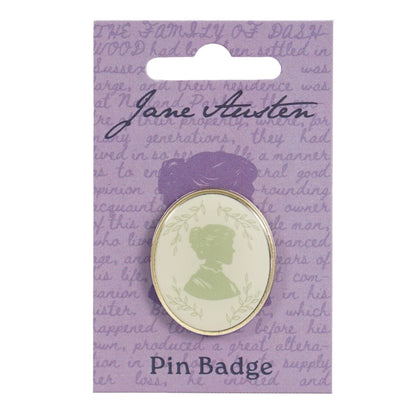 Jane Austen Silhouette Pin Badge