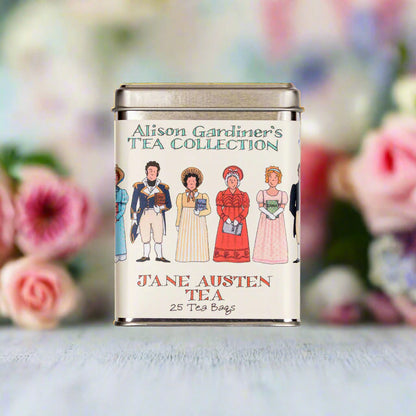 Jane Austen Tea Caddy with Tea Bags -2- Longbourn Handcrafted - Regency