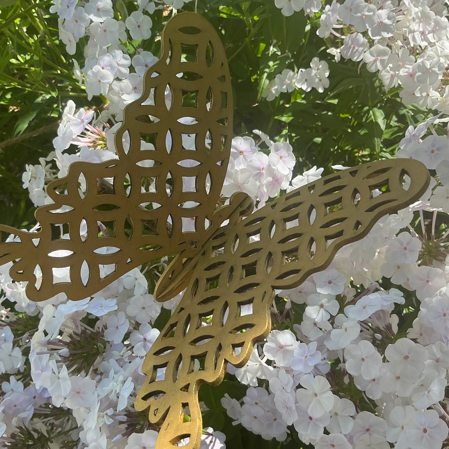 Large Metallic Butterfly - Gold