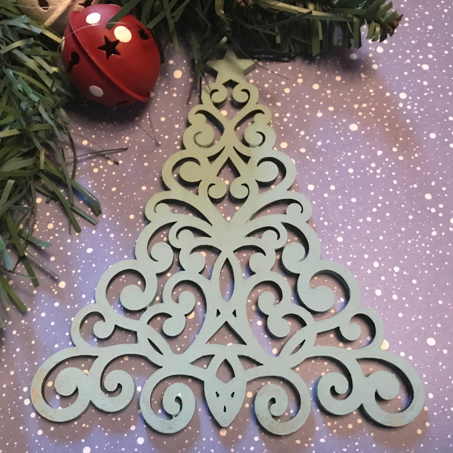 Oslo Tree Ornament  ice blue Christmas Decoration