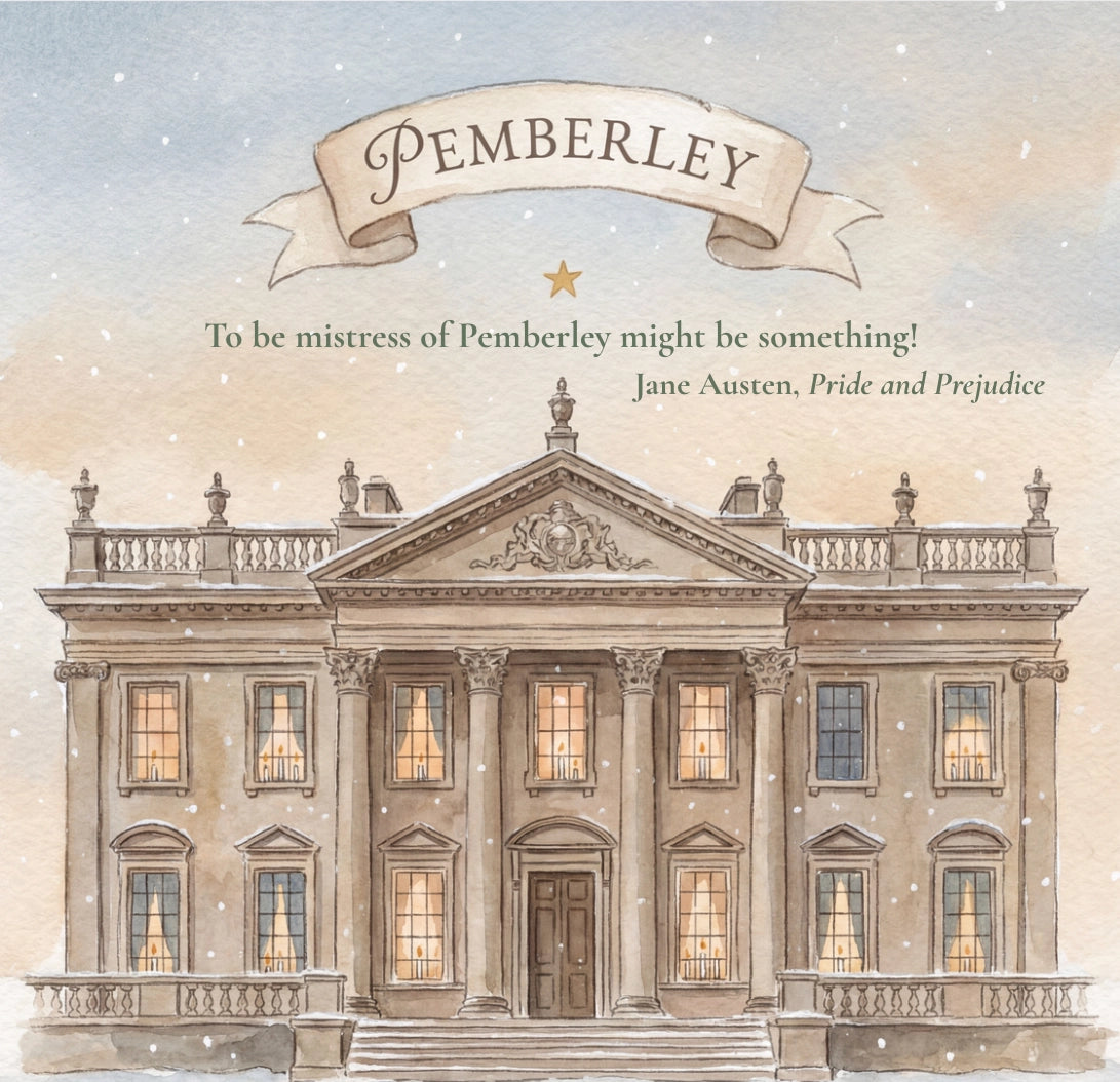 BW 110 - Pemberley Austen LIterary Book Lover Card