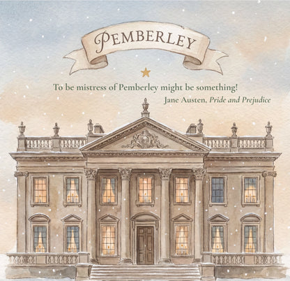 BW 110 - Pemberley Austen LIterary Book Lover Card