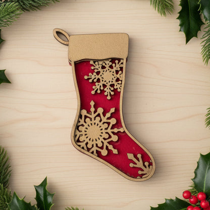 Snowflake Stocking Ornament