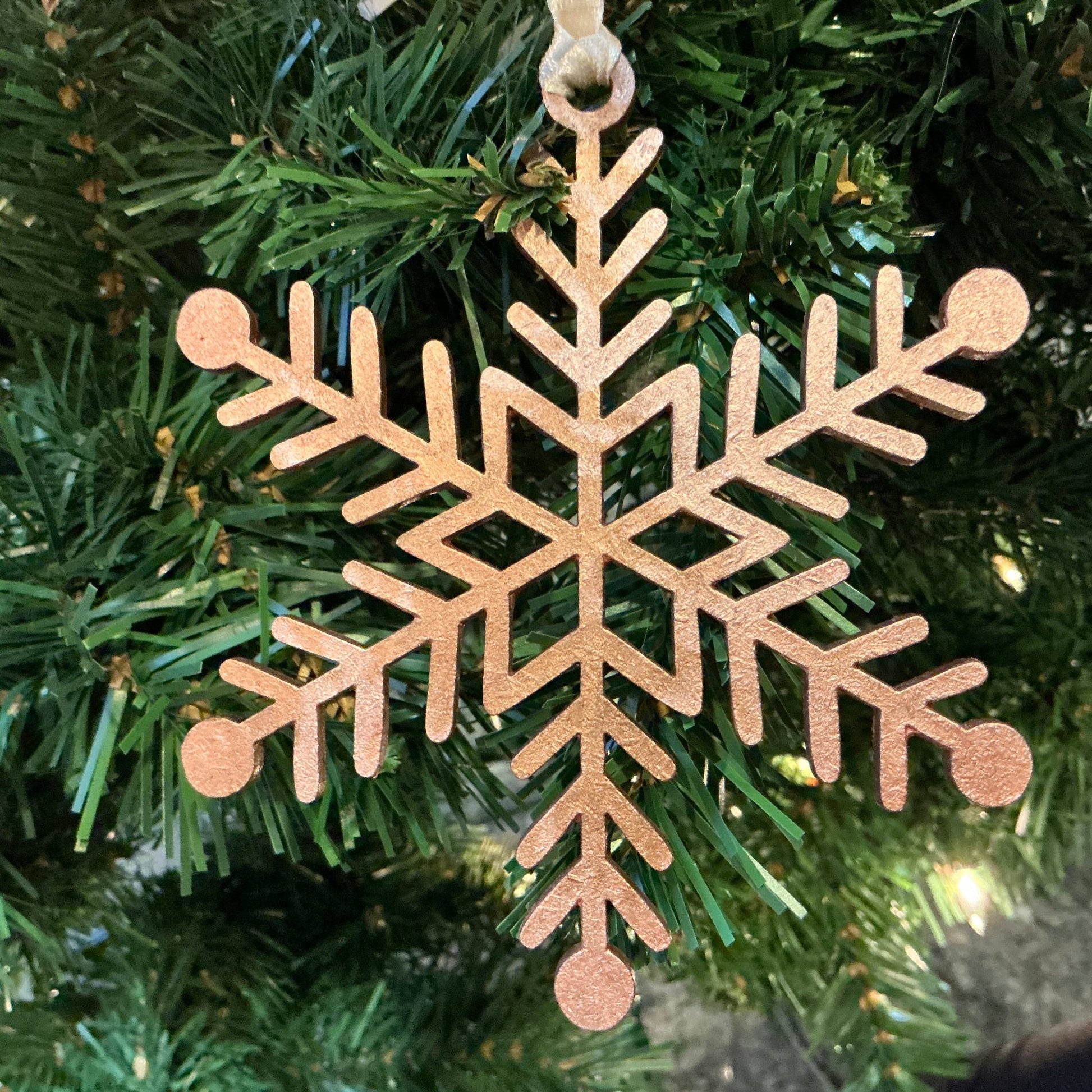 "Visby" Snowflake Ornament Christmas Decoration Gold