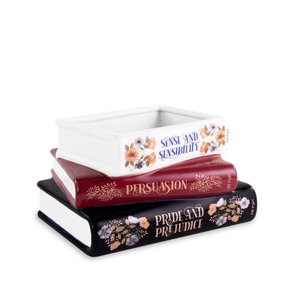 SM 125 - Jane Austen Stacked Book Planter