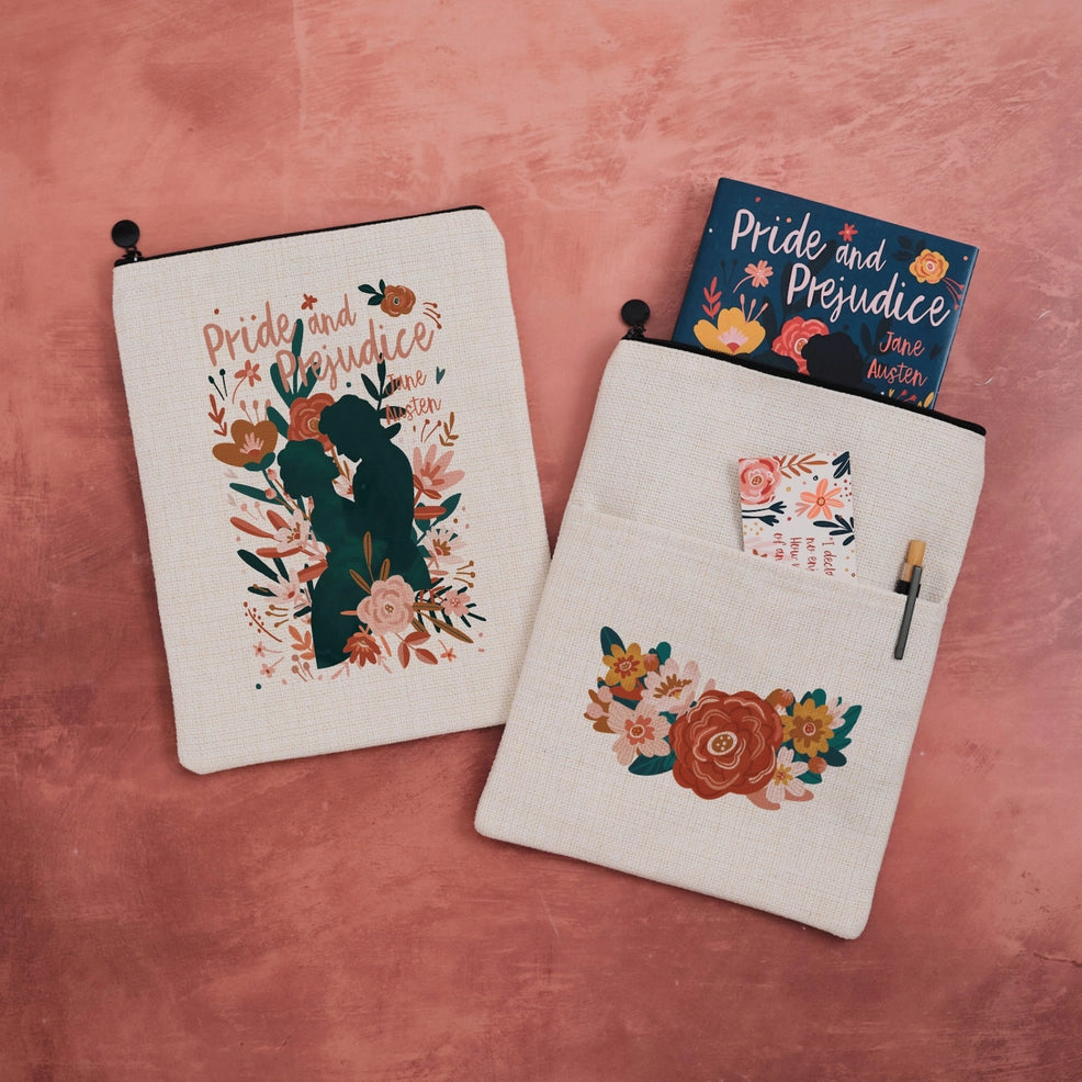 BK 120 - Pride and Prejudice Floral Book Sleeve