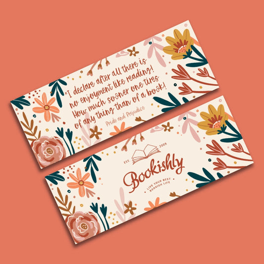 BK 117 - Pride and Prejudice "No Enjoyment Like Reading" Bookmark