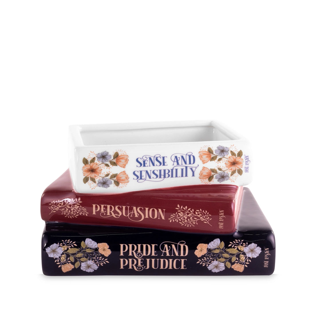 SM 125 - Jane Austen Stacked Book Planter