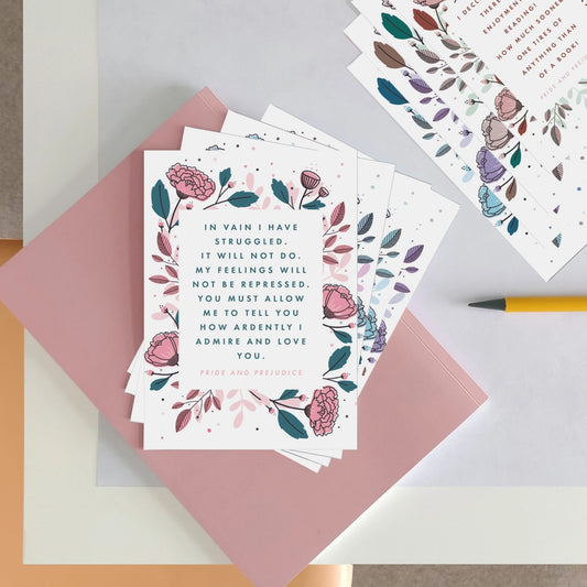 BK 113 - Jane Austen Quotes Postcard Set